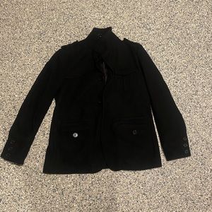 Men’s H&M Black pea coat sz 44R